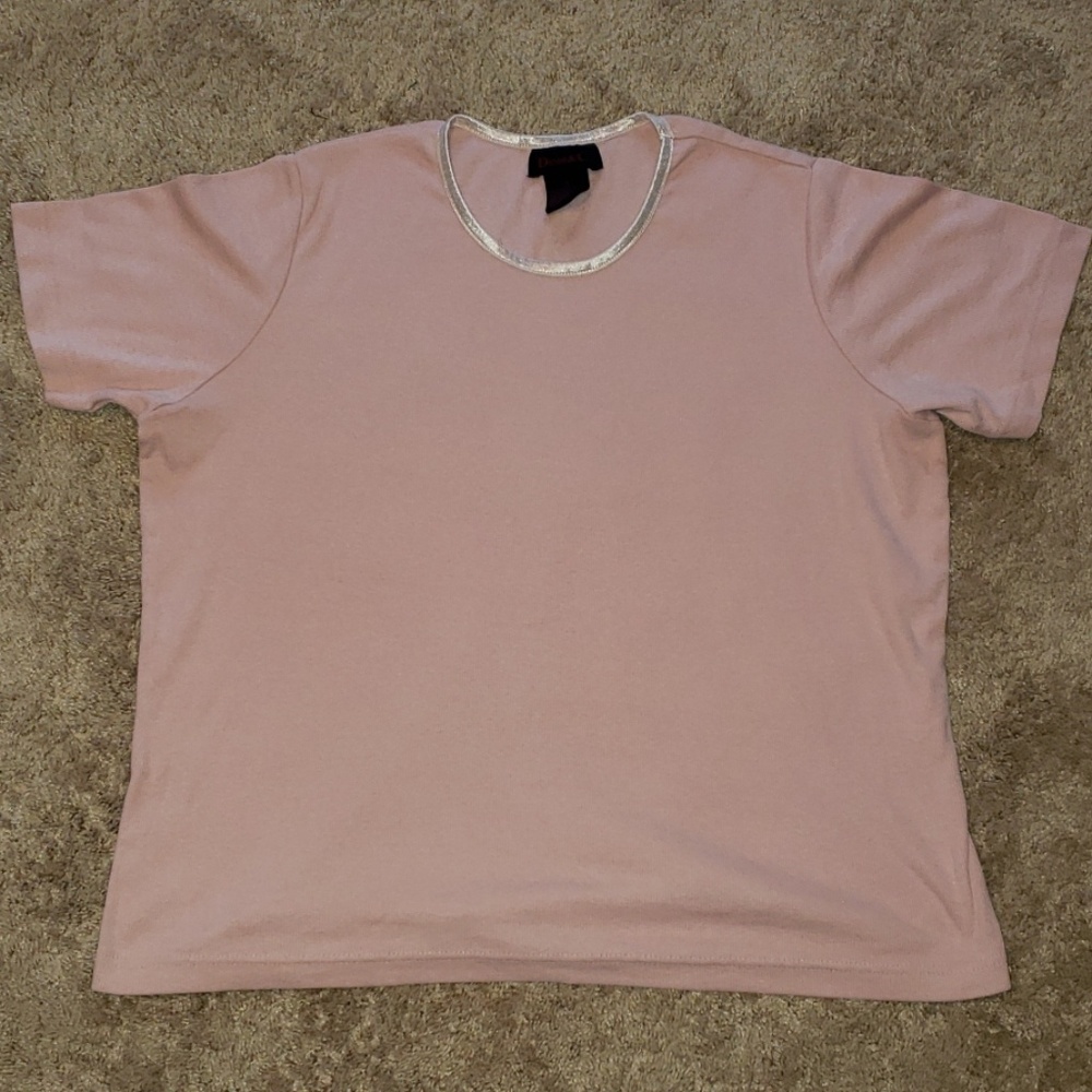 Denim and co. Ribbed top shirt 1x
